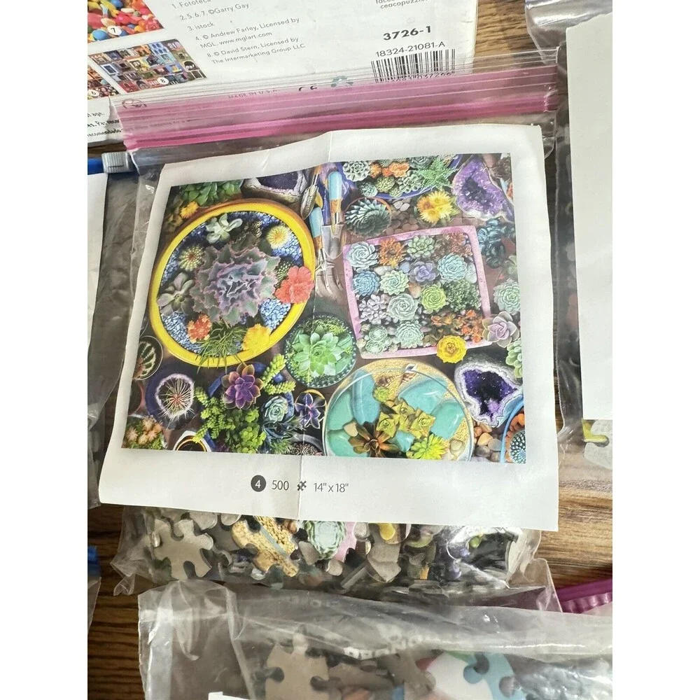 Lot of 2!‎ Magic Rocks By Do & Discover; Box Of 6 Colorful Puzzles